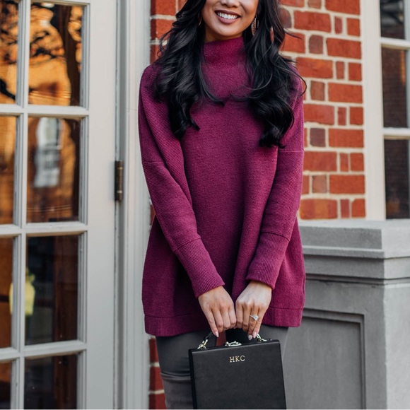 Free People Ottoman Slouchy Tunic in fuchsia size XS - Picture 1 of 6